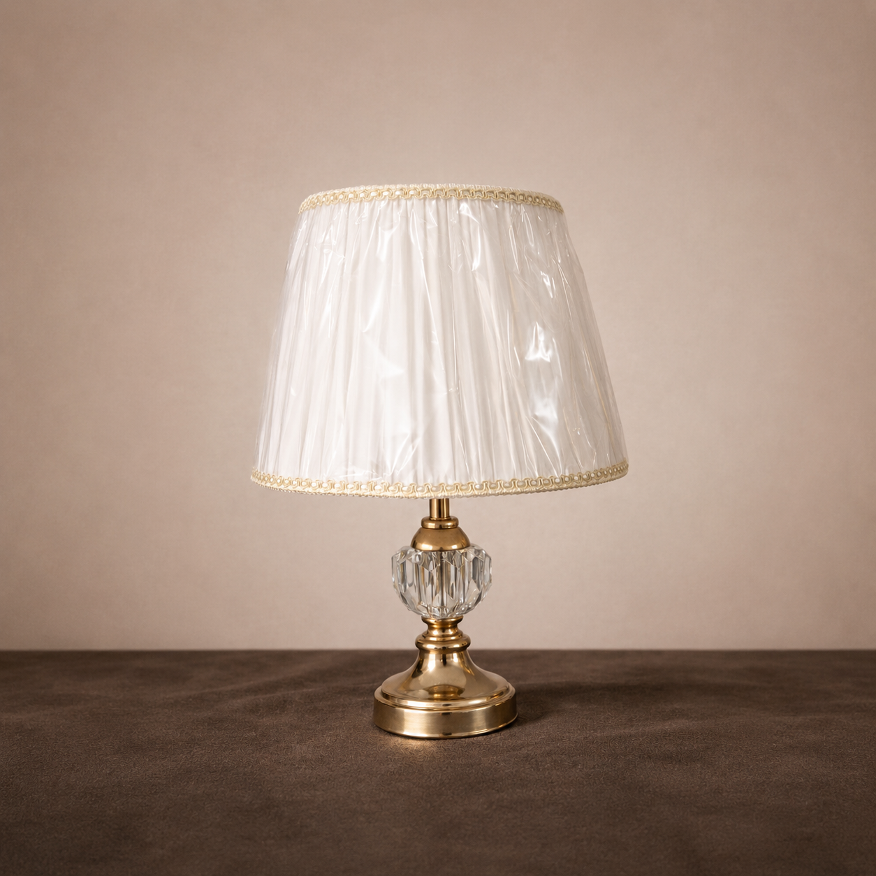 Ivory Crystal Glow Table Lamp
