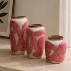 Blush Canvas Vase Set