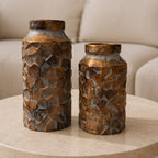 Amber Duo Vase Set