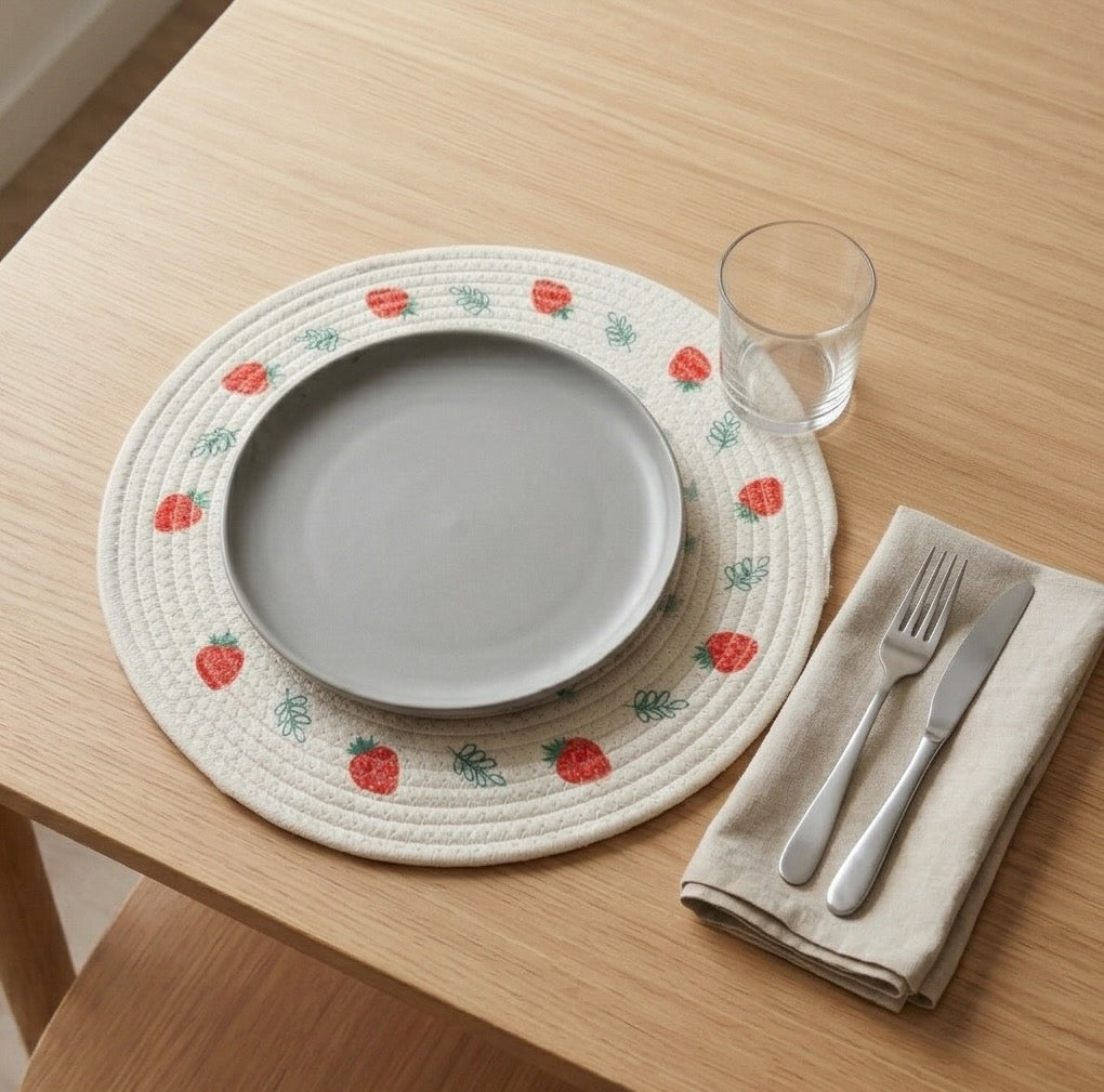 Strawberry Charm Placemat (5 Pcs)