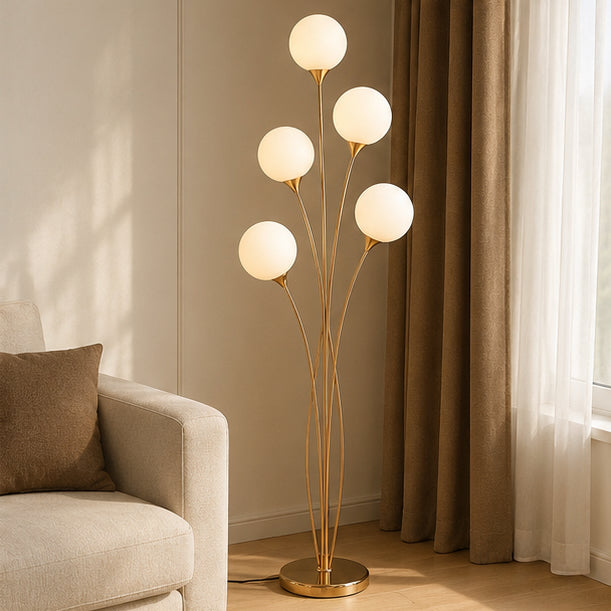 Golden Bloom Floor Lamp