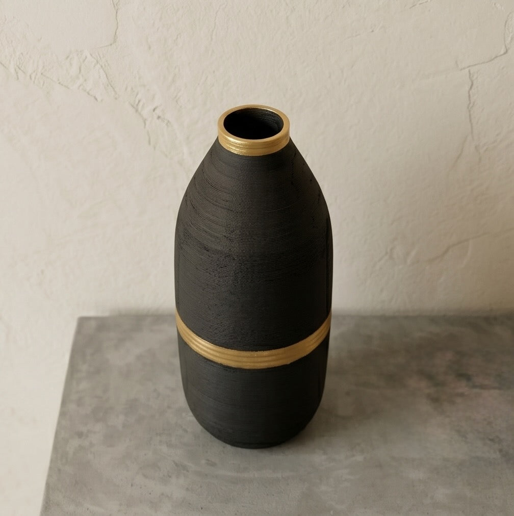 Midnight Halo Vase