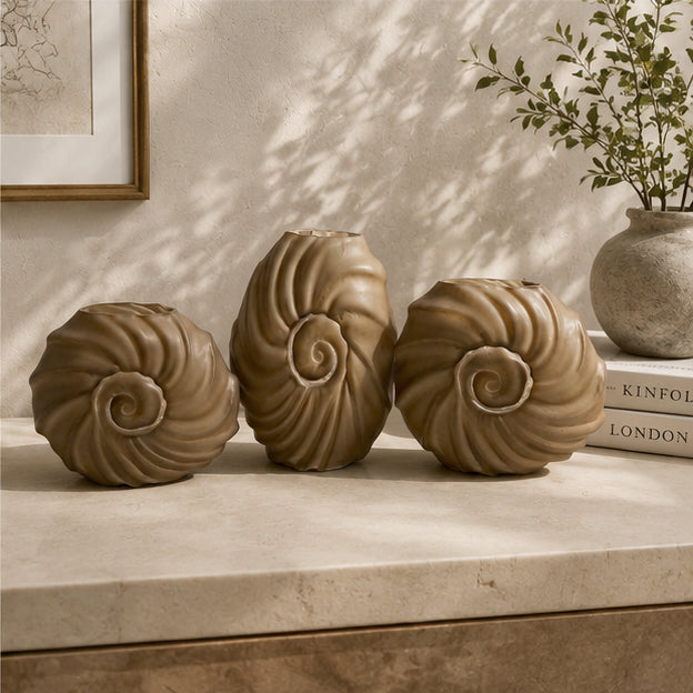 Coastal Spiral Vase Set