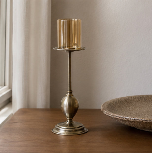 Golden Glow Candle Holder