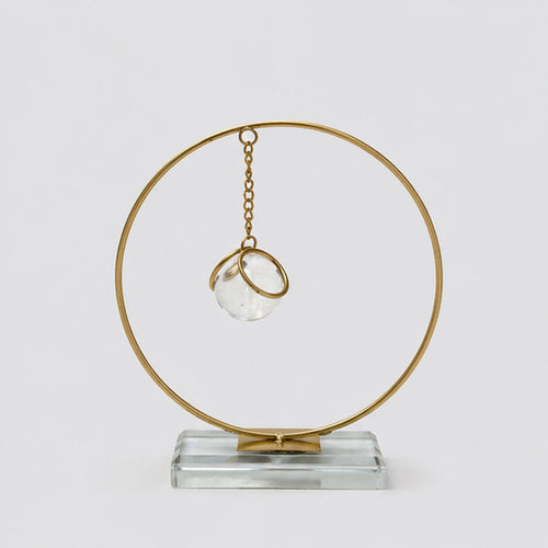 Golden Balance Sculpture