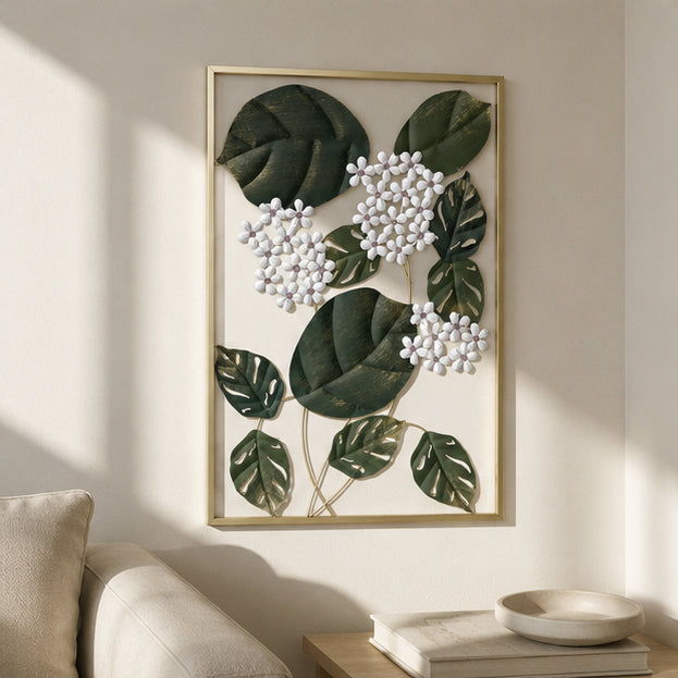 Verdant Blossom Wall Sculpture