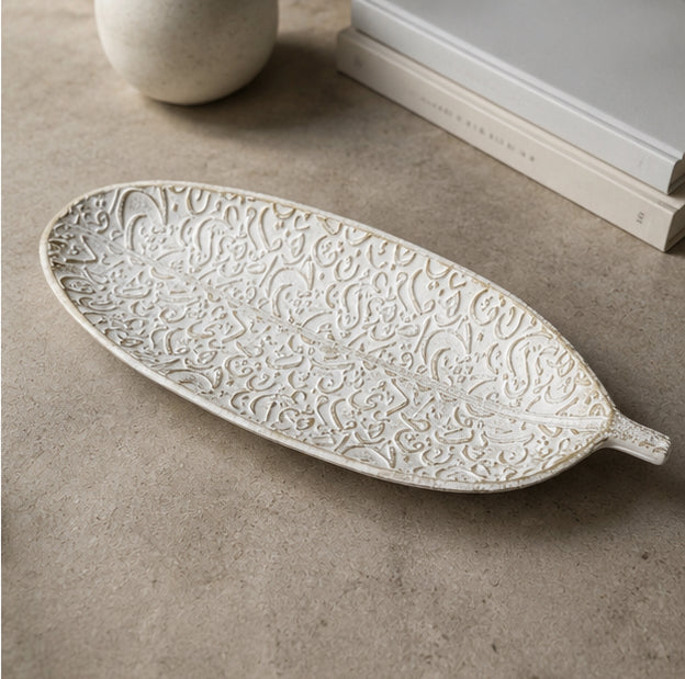 Ivory Arabesque Tray