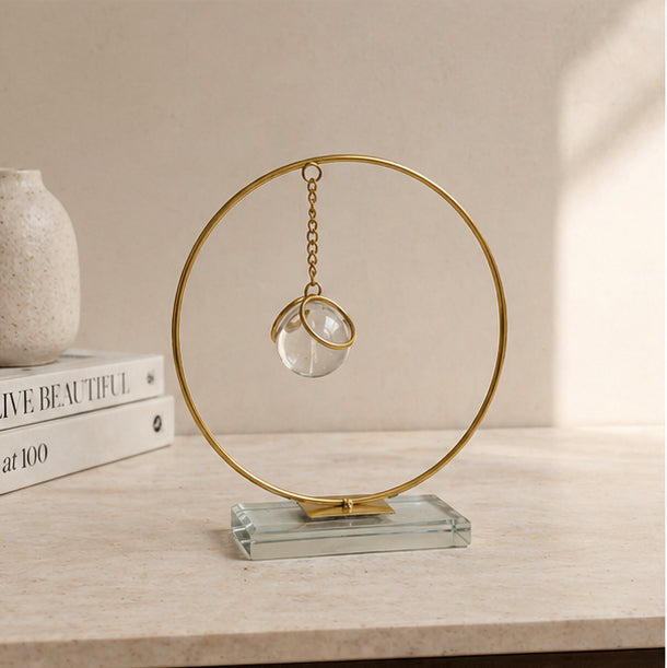 Golden Balance Sculpture