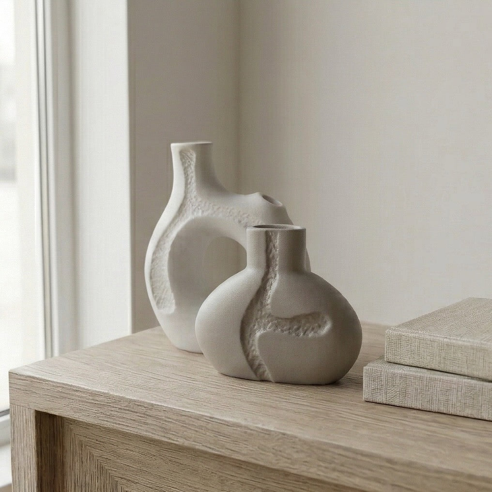 Stone Harmony Vase Set