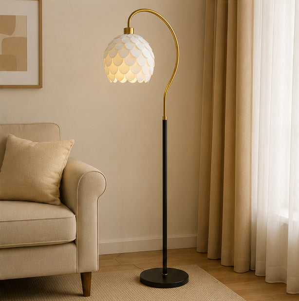 Ivory Blossom Floor Lamp