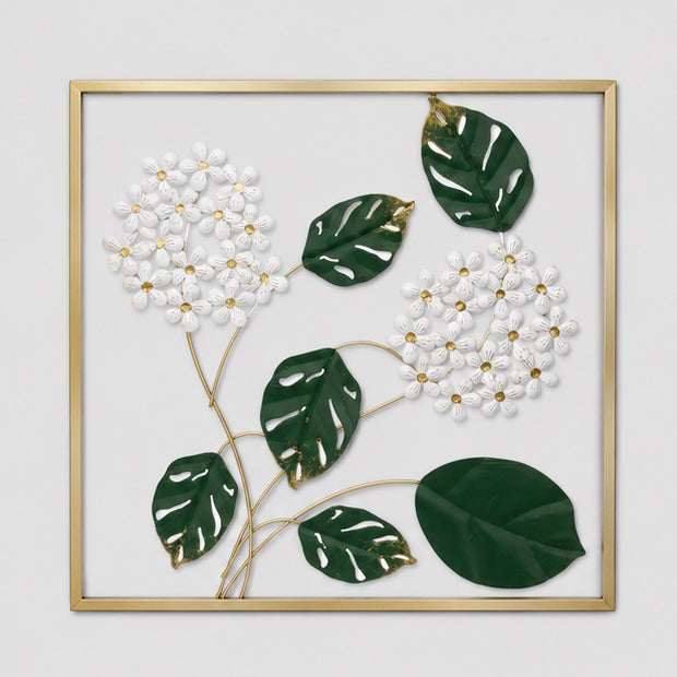 White Blossom Wall Sculpture