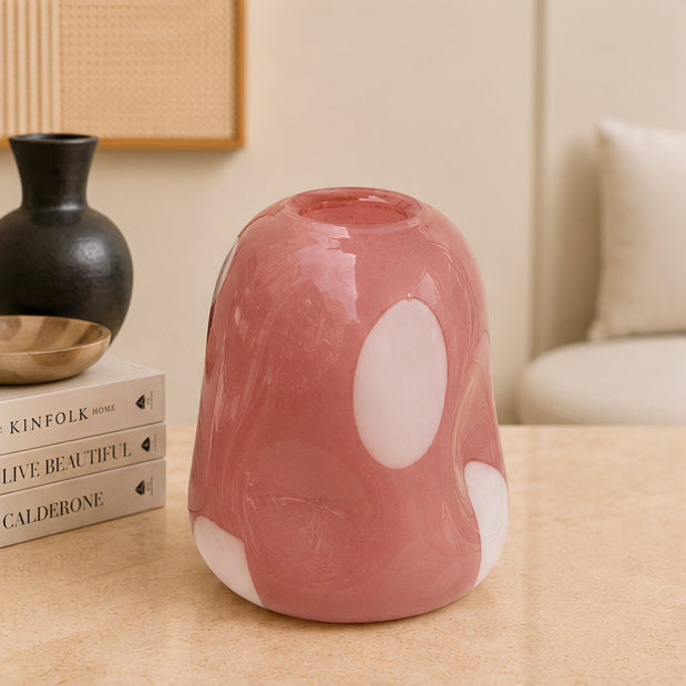 Pink Art Glass Vase