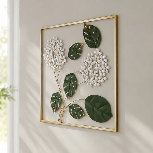White Blossom Wall Sculpture