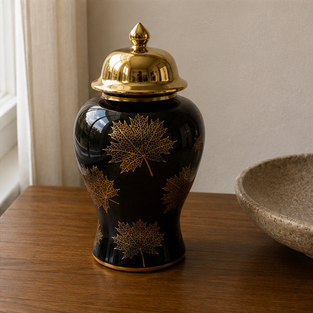 Golden Autumn Vase