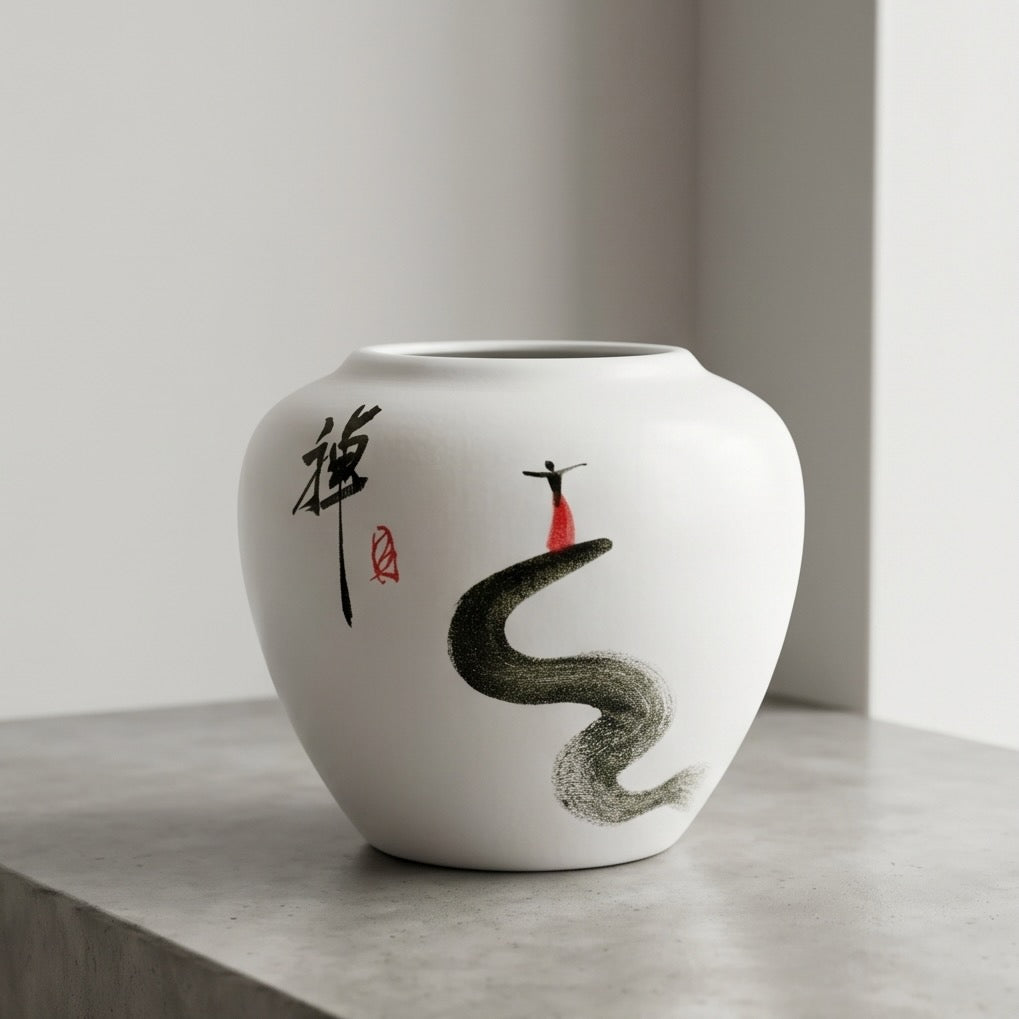 Ink Path Vase (Set/Individual)