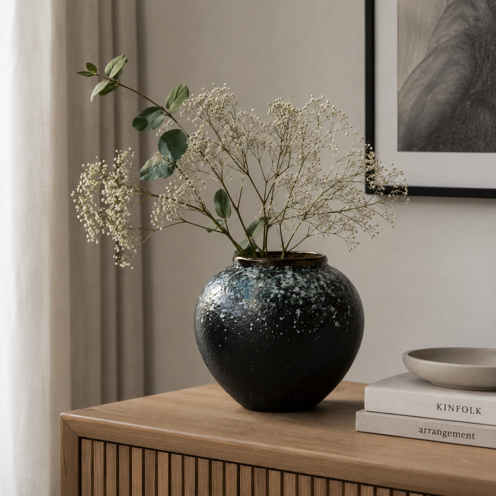 Midnight Frost Vase