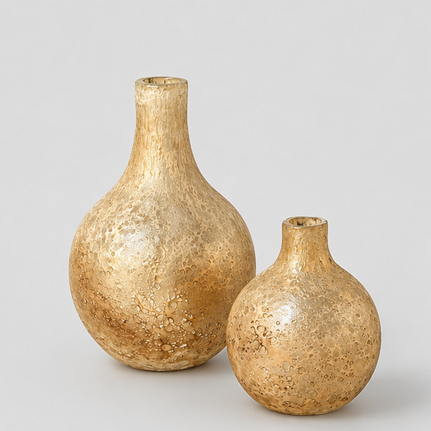 Gilded Aura Vase Set