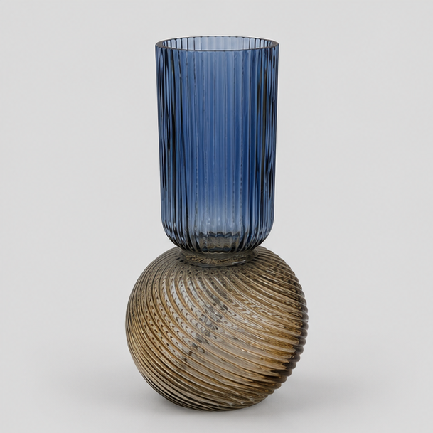 Blue Ember Vase