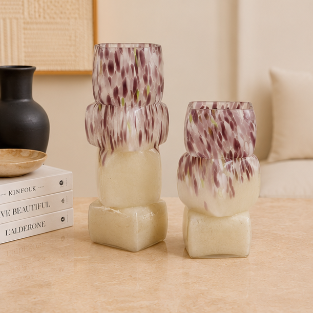 Orchid Mosaic Vase Set