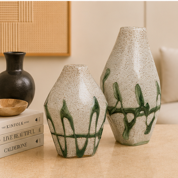 Sage Harmony Vase Set