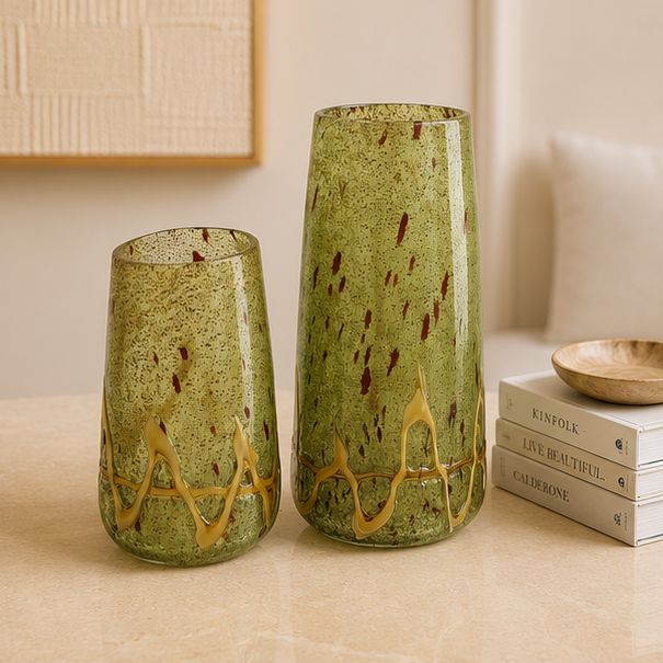 Olive Ember Vase Set