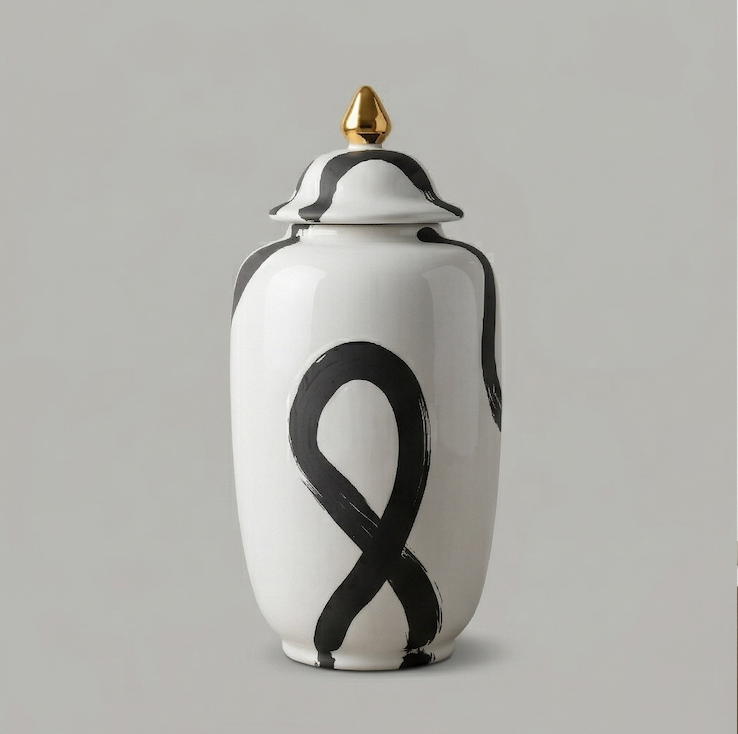 Midnight Stroke Vase