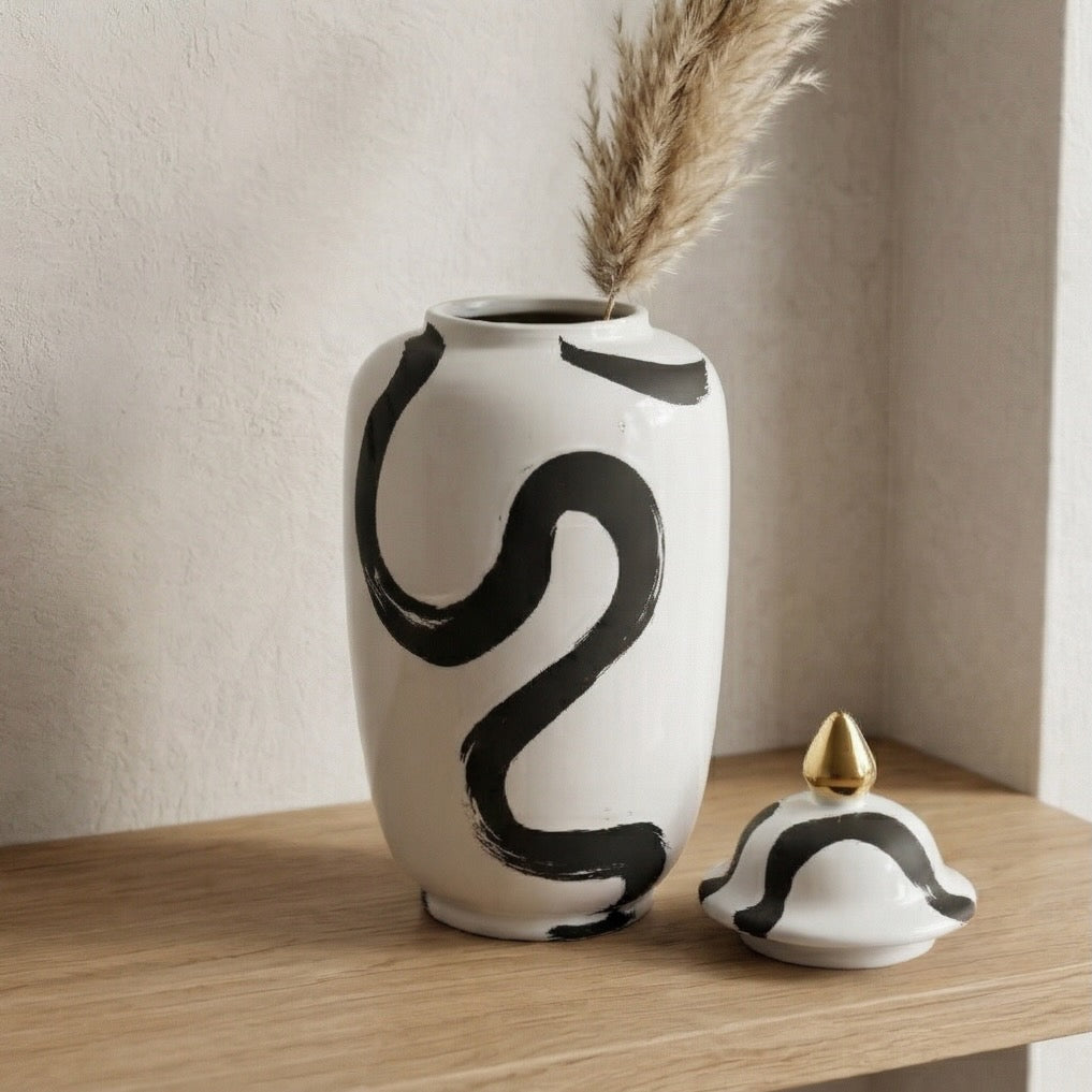 Midnight Stroke Vase